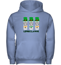 Load image into Gallery viewer, St Patrick's Irish Day Lepreclawns Lucky Shamrock Drinking Youth Hoodie