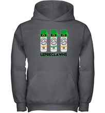 Load image into Gallery viewer, St Patrick's Irish Day Lepreclawns Lucky Shamrock Drinking Youth Hoodie