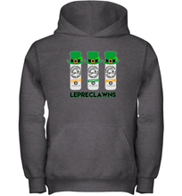 Load image into Gallery viewer, St Patrick's Irish Day Lepreclawns Lucky Shamrock Drinking Youth Hoodie