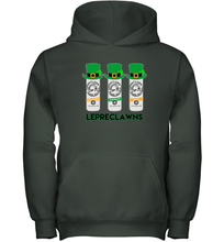Load image into Gallery viewer, St Patrick's Irish Day Lepreclawns Lucky Shamrock Drinking Youth Hoodie