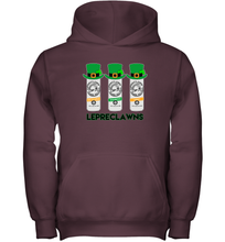 Load image into Gallery viewer, St Patrick's Irish Day Lepreclawns Lucky Shamrock Drinking Youth Hoodie