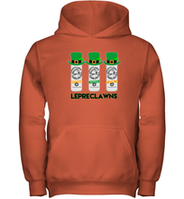 Load image into Gallery viewer, St Patrick's Irish Day Lepreclawns Lucky Shamrock Drinking Youth Hoodie