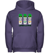 Load image into Gallery viewer, St Patrick's Irish Day Lepreclawns Lucky Shamrock Drinking Youth Hoodie