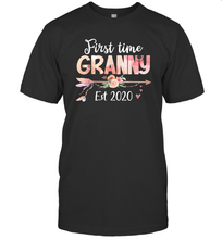 Load image into Gallery viewer, Family Shirt First Time Grandma Est 2020 Granny Floral T-Shirt