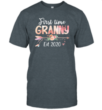 Load image into Gallery viewer, Family Shirt First Time Grandma Est 2020 Granny Floral T-Shirt