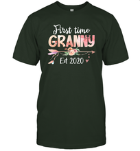 Load image into Gallery viewer, Family Shirt First Time Grandma Est 2020 Granny Floral T-Shirt