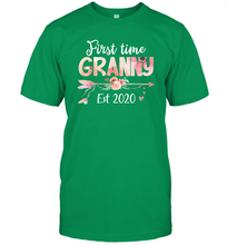 Load image into Gallery viewer, Family Shirt First Time Grandma Est 2020 Granny Floral T-Shirt