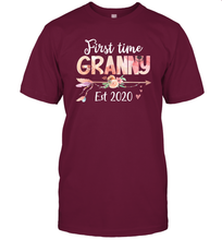 Load image into Gallery viewer, Family Shirt First Time Grandma Est 2020 Granny Floral T-Shirt