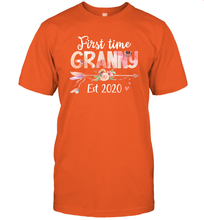 Load image into Gallery viewer, Family Shirt First Time Grandma Est 2020 Granny Floral T-Shirt
