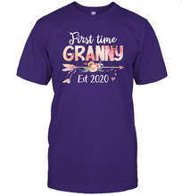 Load image into Gallery viewer, Family Shirt First Time Grandma Est 2020 Granny Floral T-Shirt