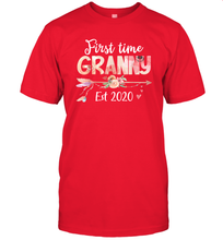 Load image into Gallery viewer, Family Shirt First Time Grandma Est 2020 Granny Floral T-Shirt