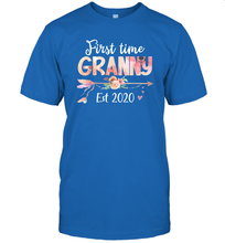 Load image into Gallery viewer, Family Shirt First Time Grandma Est 2020 Granny Floral T-Shirt