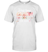 Load image into Gallery viewer, Family Shirt First Time Grandma Est 2020 Granny Floral T-Shirt