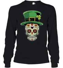 Load image into Gallery viewer, Sugar Skull Of Dead Shirt St. Patrick's Day Youth Long Sleeve