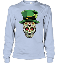 Load image into Gallery viewer, Sugar Skull Of Dead Shirt St. Patrick's Day Youth Long Sleeve