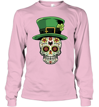Load image into Gallery viewer, Sugar Skull Of Dead Shirt St. Patrick's Day Youth Long Sleeve