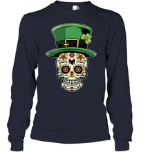 Load image into Gallery viewer, Sugar Skull Of Dead Shirt St. Patrick's Day Youth Long Sleeve