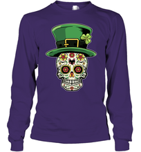 Load image into Gallery viewer, Sugar Skull Of Dead Shirt St. Patrick's Day Youth Long Sleeve