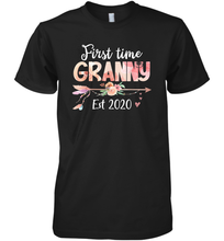 Load image into Gallery viewer, Family Shirt First Time Grandma Est 2020 Granny Floral Premium Men's T-Shirt