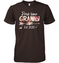 Load image into Gallery viewer, Family Shirt First Time Grandma Est 2020 Granny Floral Premium Men's T-Shirt