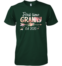 Load image into Gallery viewer, Family Shirt First Time Grandma Est 2020 Granny Floral Premium Men's T-Shirt