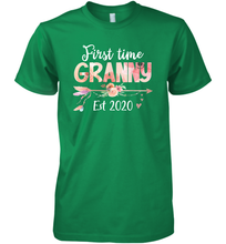 Load image into Gallery viewer, Family Shirt First Time Grandma Est 2020 Granny Floral Premium Men's T-Shirt