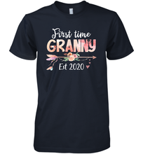 Load image into Gallery viewer, Family Shirt First Time Grandma Est 2020 Granny Floral Premium Men's T-Shirt