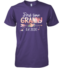 Load image into Gallery viewer, Family Shirt First Time Grandma Est 2020 Granny Floral Premium Men's T-Shirt