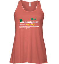 Load image into Gallery viewer, St Patrick's Irish Shenanigator A Teacher Who Instigates Shenanigans Racerback Tank