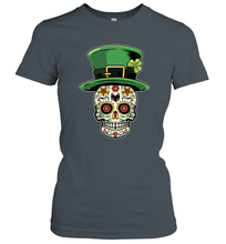 Load image into Gallery viewer, Sugar Skull Of Dead Shirt St. Patrick's Day Women's T-Shirt