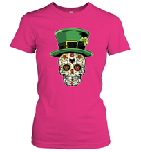 Load image into Gallery viewer, Sugar Skull Of Dead Shirt St. Patrick's Day Women's T-Shirt