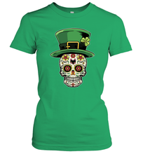 Load image into Gallery viewer, Sugar Skull Of Dead Shirt St. Patrick's Day Women's T-Shirt
