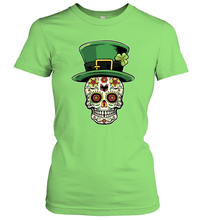 Load image into Gallery viewer, Sugar Skull Of Dead Shirt St. Patrick's Day Women's T-Shirt