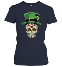 Load image into Gallery viewer, Sugar Skull Of Dead Shirt St. Patrick's Day Women's T-Shirt