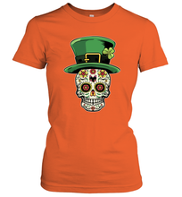 Load image into Gallery viewer, Sugar Skull Of Dead Shirt St. Patrick's Day Women's T-Shirt