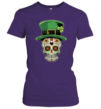 Load image into Gallery viewer, Sugar Skull Of Dead Shirt St. Patrick's Day Women's T-Shirt