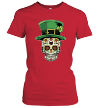 Load image into Gallery viewer, Sugar Skull Of Dead Shirt St. Patrick's Day Women's T-Shirt