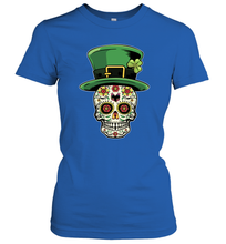 Load image into Gallery viewer, Sugar Skull Of Dead Shirt St. Patrick's Day Women's T-Shirt