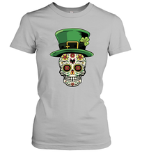 Load image into Gallery viewer, Sugar Skull Of Dead Shirt St. Patrick's Day Women's T-Shirt