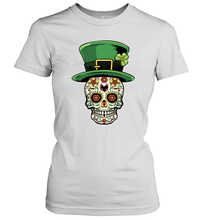 Load image into Gallery viewer, Sugar Skull Of Dead Shirt St. Patrick's Day Women's T-Shirt