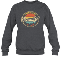 Load image into Gallery viewer, Family Shirt First Time New Grandpa Est 2020 Vintage Sweatshirt