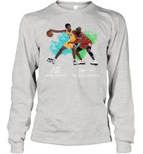 Load image into Gallery viewer, Kobe Bryant And Michael Jordan Signatures Graphic Youth Long Sleeve