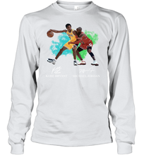 Load image into Gallery viewer, Kobe Bryant And Michael Jordan Signatures Graphic Youth Long Sleeve