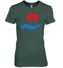 Load image into Gallery viewer, Family Shirt My Hand Heart Autism Awareness Premium Women's T-Shirt