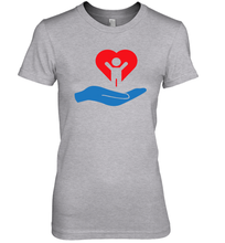 Load image into Gallery viewer, Family Shirt My Hand Heart Autism Awareness Premium Women's T-Shirt