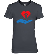 Load image into Gallery viewer, Family Shirt My Hand Heart Autism Awareness Premium Women's T-Shirt