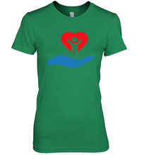 Load image into Gallery viewer, Family Shirt My Hand Heart Autism Awareness Premium Women's T-Shirt