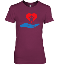 Load image into Gallery viewer, Family Shirt My Hand Heart Autism Awareness Premium Women's T-Shirt