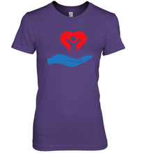 Load image into Gallery viewer, Family Shirt My Hand Heart Autism Awareness Premium Women's T-Shirt