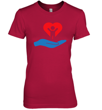 Load image into Gallery viewer, Family Shirt My Hand Heart Autism Awareness Premium Women's T-Shirt